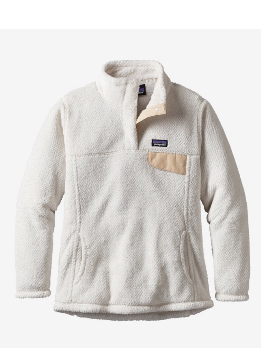 Patagonia Women's Cream Re-tool Snap-T Fleece Pullover Jacket Size XS